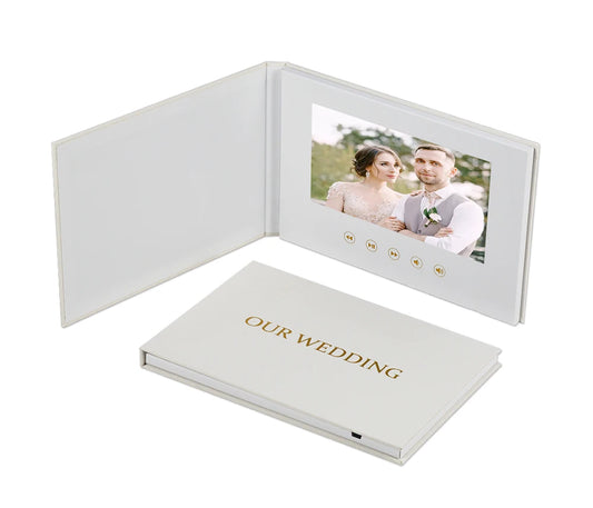 Luxury Linen 7 Inch Wedding Video Book